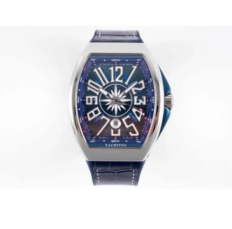 Luxury New V45 Mechanical Watch Automatic Blue Leather Reloj Hombre