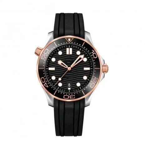 Luxury New Automatic Watch for Men Mechanical Watches Stainless Steel Bracelet Blue Black Ceramic Diver 300 Relogio Masculino