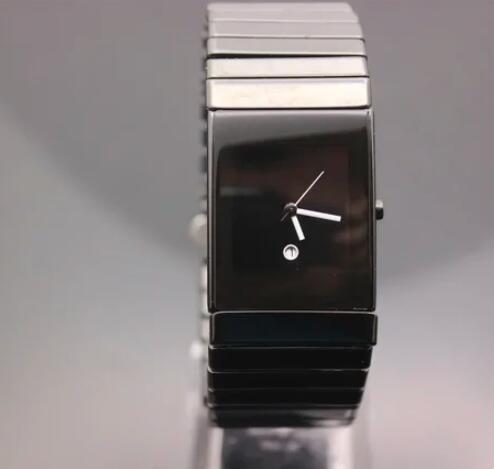 Luxury New Mens Black Ceramic Quartz Watch Women Square XL Dress Lovers Fashion Watches