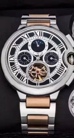 Luxury New Mens Mechanical Watch Automatic Tourbillion Skeleton Moon Phase Sport Watches
