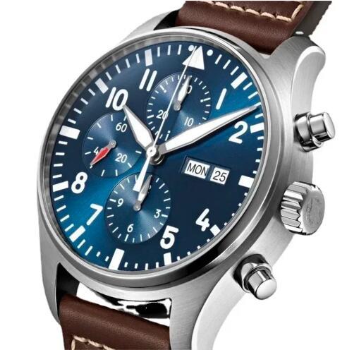 Luxury New Mens Mechanical Pilots Watch Automatic Prince Brown Leather Blue Dial Relogio Masculino