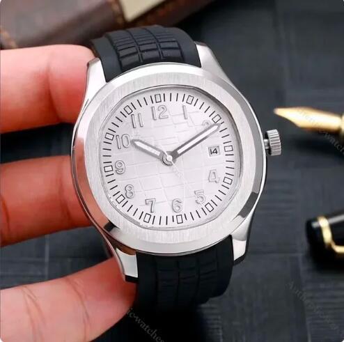 New Luxury Men Mechanical Watch Silver Rose Gold JUMBO Stainless Steel Automatic Watches Blue White Rubber Strap Sapphire