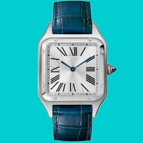 Luxury New Mens Women Watch Quartz Couple Rose Gold Black White Rome Dial Lover Leather Blue Reloj Hombre