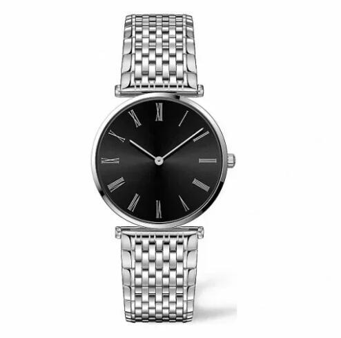 Luxury New Womens Mens Watch Quartz Black Blue Wristwatch Reloj Hombre