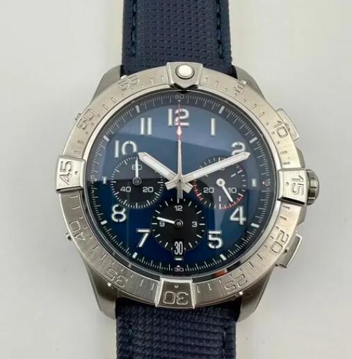 Luxury New Men Quartz Watch Chronograph Watches Avenger B01 Stainless Steel Silver Black Yellow Canvas Leather Sapphire 44mm