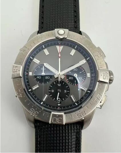 Luxury New Men Quartz Watch Chronograph Watches Avenger B01 Stainless Steel Grey Black Green Canvas Leather Sapphire 44mm