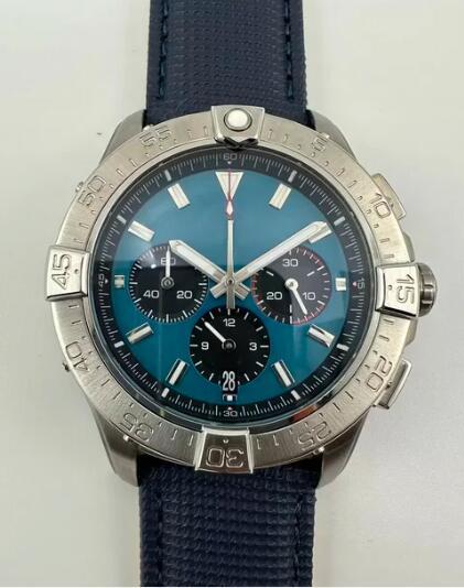 Luxury New Men Quartz Watch Chronograph Watches Avenger B01 Stainless Steel Grey Black Green Canvas Leather Sapphire 44mm