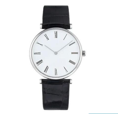 Luxury New Mens Womens Quartz Watch Casual Black Leather White Rome Dial Reloj Hombre