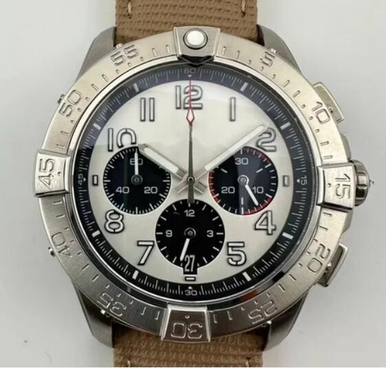 Luxury New Men Quartz Watch Chronograph Watches Avenger B01 Stainless Steel Silver Black Yellow Canvas Leather Sapphire 44mm