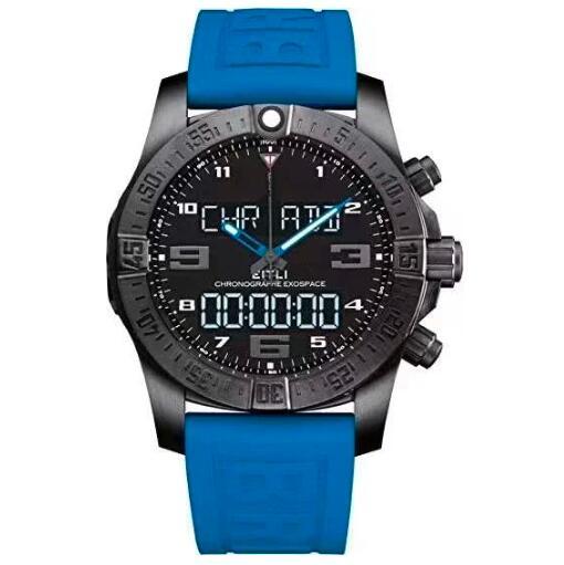 Luxury New New Mens Sport Digital Watch Black Blue Rubber Aerospace Evo Fashion Watches