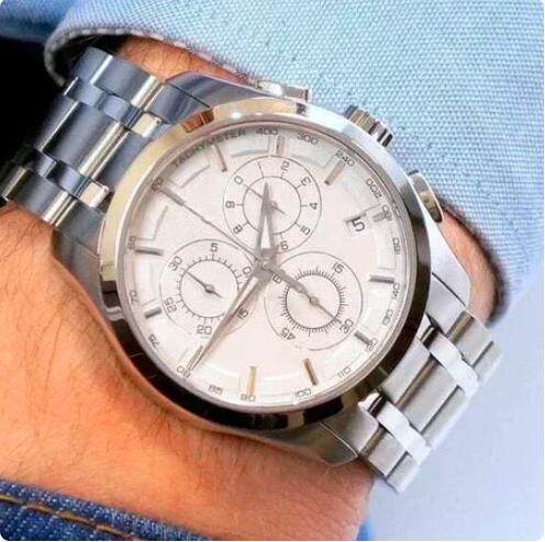 Luxury New Mens Couturier Watch Quartz Chronograph White Fashion Watches