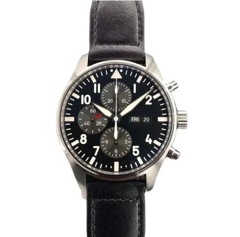Luxury New Mens Mechanical Pilots Watch Automatic Blue Dial Canvas Black Brown Leather Relogio Masculino