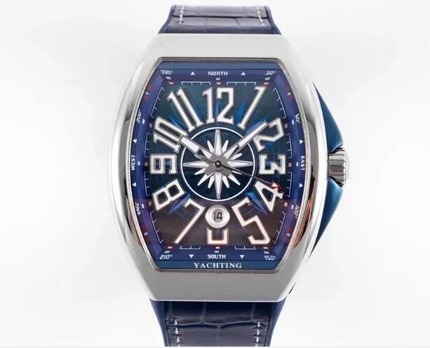Luxury New V45 Mechanical Watch Automatic Blue Leather Reloj Hombre
