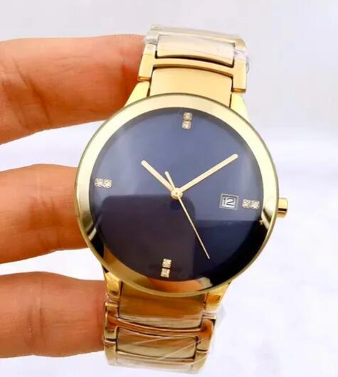 Luxury New Mens Ladies Yellow Gold Ceramica Quartz Round Black White Ceramic Couple Watch Fashion Watches