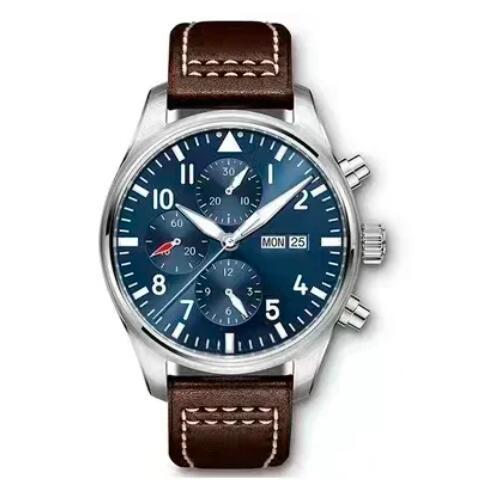 New Men's Business Casual Automatic Mechanical Watch Multi-function Pilots Stainless Steel bracelet Blue Green