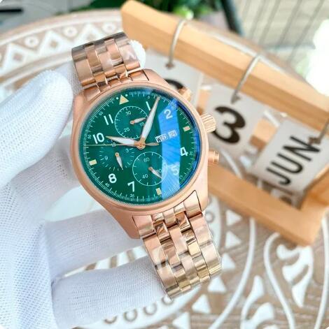 Luxury New Mens Automatic Mechanical Watch Rose Gold Black Green Dial Fashion Watches