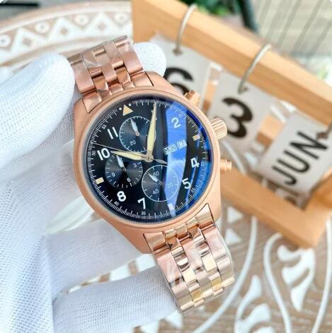 Luxury New Mens Automatic Mechanical Watch Rose Gold Black Green Dial Fashion Watches