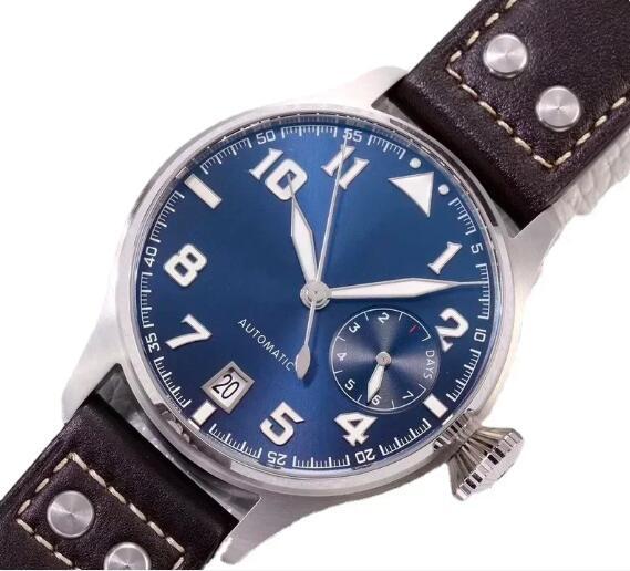 Luxury New Mechanical Mens Watch Automatic Big Pilots Le Petit Prince Blue Brown Leather Sport Watches
