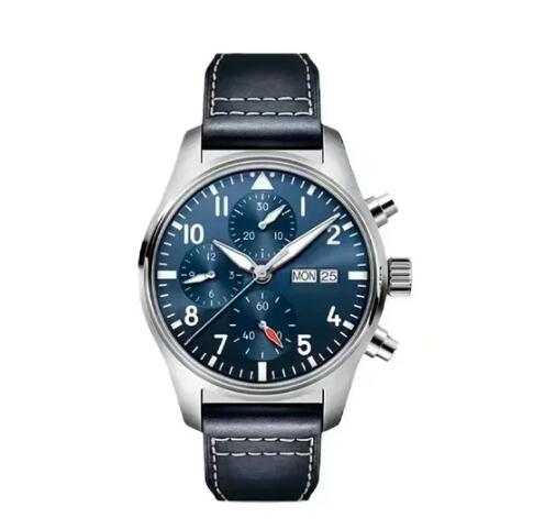 New Men's Business Casual Automatic Mechanical Watch Multi-function Pilots Stainless Steel bracelet Blue Green