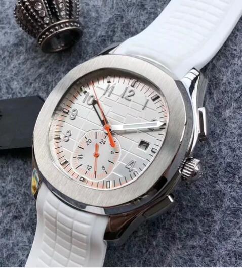 Luxury New Mens Mechanical Watch Automatic White Dual Time Grey Black Relogio Masculino