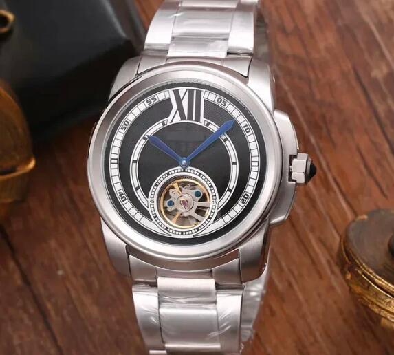 Luxury New Mens Mechanical Watch Automatic Rose Gold Black Blue Fashion Watches