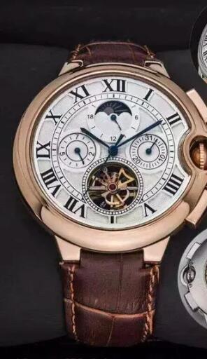 Luxury New Mens Mechanical Watch Automatic Black Blue Leather Tourbillion Moon Phase Sport Watches