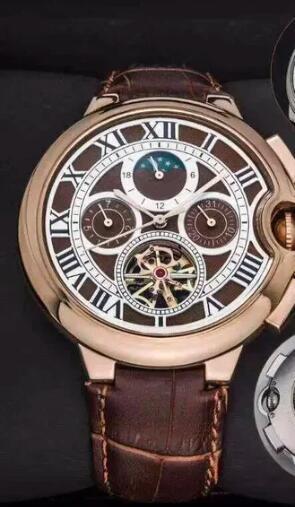 Luxury New Mens Mechanical Watch Automatic Black Blue Leather Tourbillion Moon Phase Sport Watches