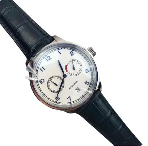 Luxury New Mens Mechanical Watch Pilots Prince Automatic Blue Leather Fashion Watches