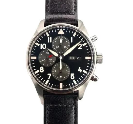 Luxury New Mens Mechanical Pilots Watch Automatic Blue Dial Canvas Black Brown Leather Relogio Masculino