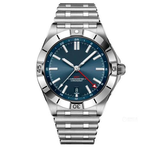 Luxury New Automatic Watch for Men Mechanical Watches 904L Stainless Steel GMT Chronomat Super-LumiNova Green Blue Sapphire 42mm