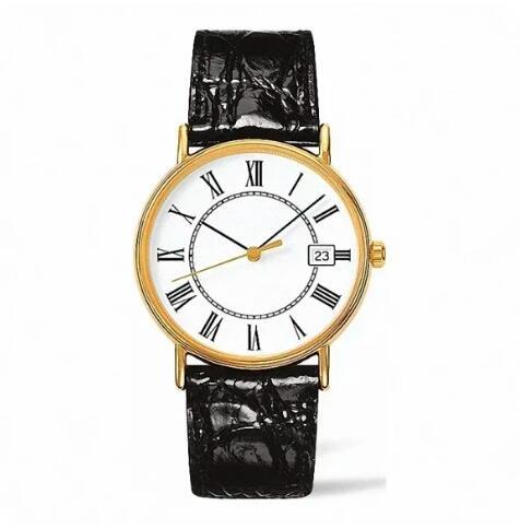 Luxury New Mens Watch Rose Beauty Mechanical Automatic Black Leather Gold Reloj Hombre