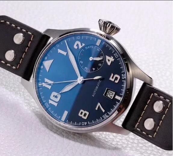 Luxury New Mechanical Mens Watch Automatic Big Pilots Le Petit Prince Blue Brown Leather Sport Watches
