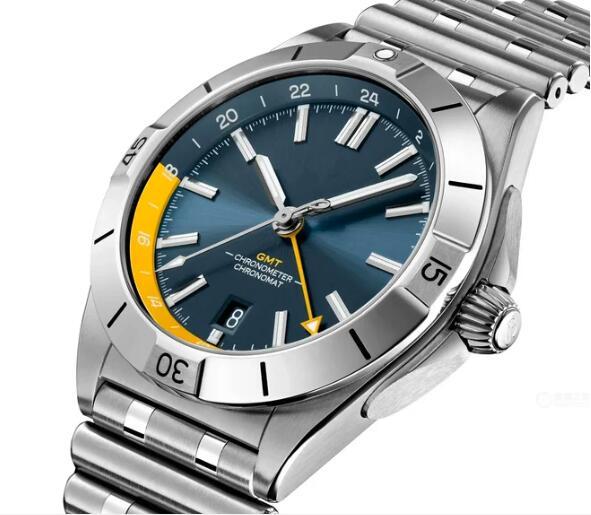 Luxury New Automatic Watch for Men Mechanical Watches 904L Stainless Steel GMT Chronomat Super-LumiNova Green Blue Sapphire 42mm