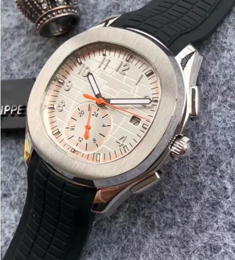 Luxury New Mens Mechanical Watch Automatic White Dual Time Grey Black Relogio Masculino