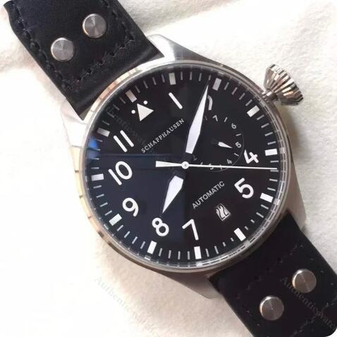 New Pilots Watch Automatic Brown Dial Luxury sports Men Mechanical WristWatch Black Brown Leather