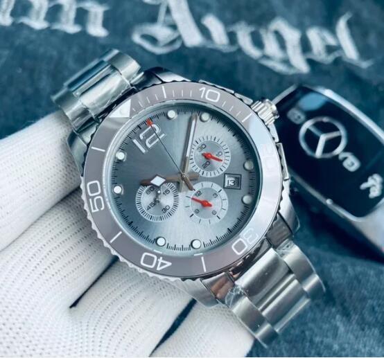 Luxury New Mens Watch Rotatable Ceramic Ring Automatic Mechanical Steel Strap Reloj Hombre