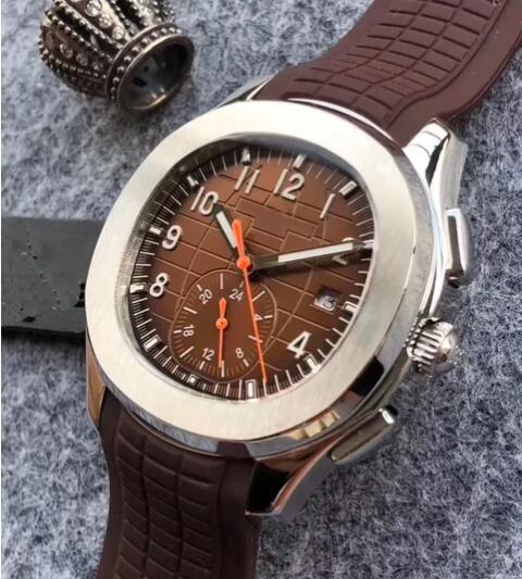 Luxury New Mens Mechanical Watch Automatic White Dual Time Grey Black Relogio Masculino