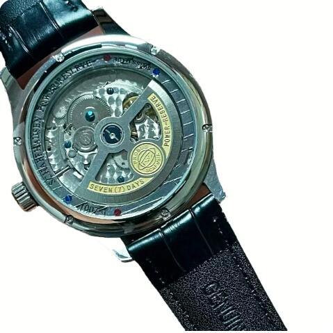 Luxury New Mens Mechanical Watch Automatic Portugieser Blue Black Leather Relogio Masculino