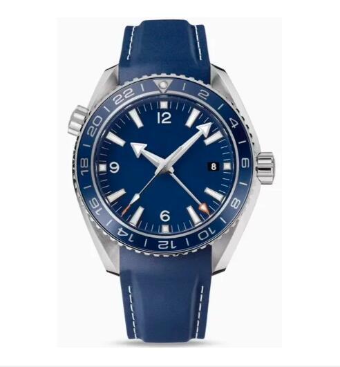 Luxury New Mens Automatic Mechanical Watch Independent GMT Blue Ceramic Relogio Masculino