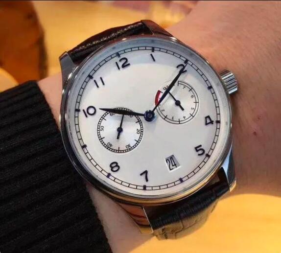 Luxury New Mens Automatic Mechanical Watch Brown Leather Portuguese White Dial Sport Watches