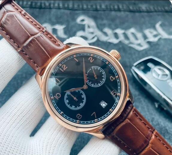 Luxury New Mens Automatic Mechanical Watch Rose Gold Black White Leather Strap Fashion Watches