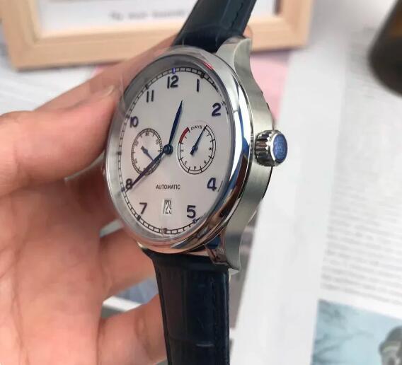 Luxury New Mens Mechanical Watch Pilots Prince Automatic Blue Leather Fashion Watches