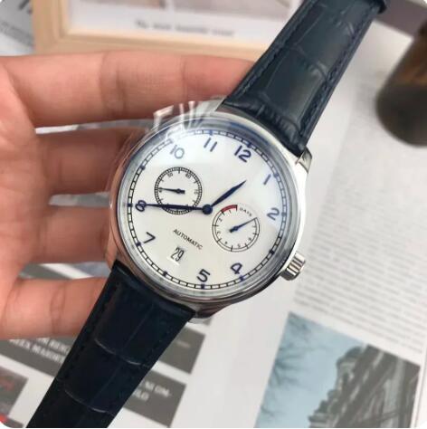 Luxury New Mens Mechanical Watch Pilots Prince Automatic Blue Leather Fashion Watches