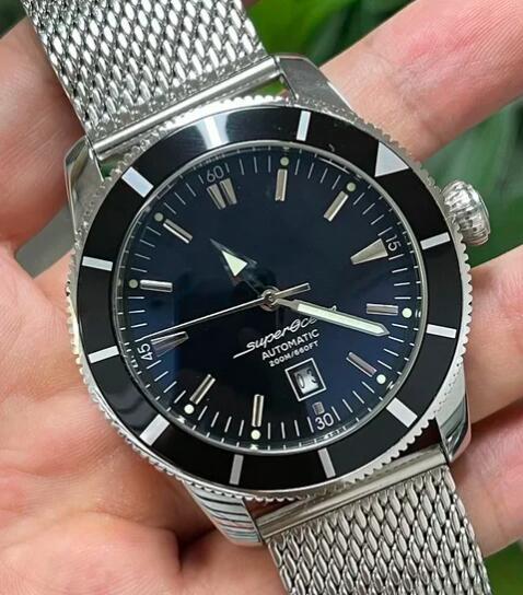 Luxury New Automatic Watch for Men Mechanical Stainless Steel Silver Rose Gold SuperOcean Black Blue Ceramic With Date