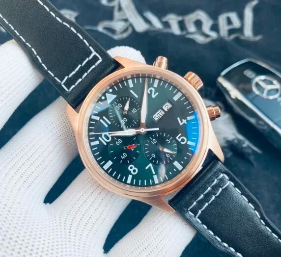 Luxury New Mens Pilot Calendar Sports Watch Automatic Mechanical Black Leather Reloj Hombre