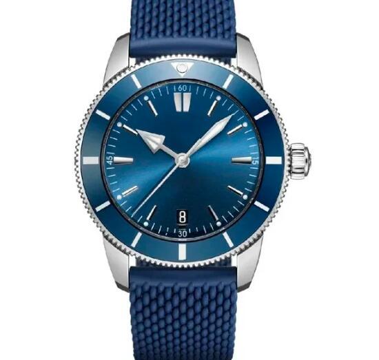 Luxury New New Mens Superocean Automatic Mechanical Watch Ceramic Black Blue Rubber Rose Gold Sport Watches
