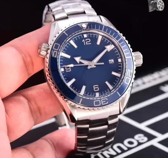 Luxury New Men Mechanical Watch 007 Retro Automatic Watches Ocean Universe Steel Case 600 Relogio Masculino Black Blue Ceramic