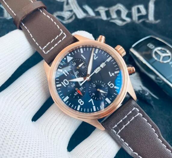 Luxury New Mens Pilot Calendar Sports Watch Automatic Mechanical Black Leather Reloj Hombre