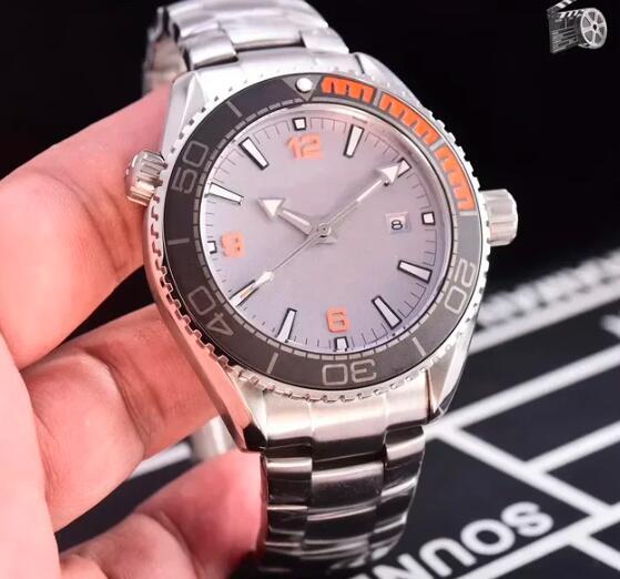 Luxury New Men Mechanical Watch 007 Retro Automatic Watches Ocean Universe Steel Case 600 Relogio Masculino Black Blue Ceramic