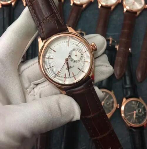 Luxury New Mens Mechanical Watch Automatic Black Rose Gold Leather Reloj Hombre